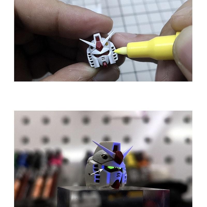 【鋼普拉】現貨 模式玩造 MS042 油性螢光麥克筆 夜光麥克筆 鋼彈模型 補色筆 油性筆 消色筆 墨線筆-細節圖4