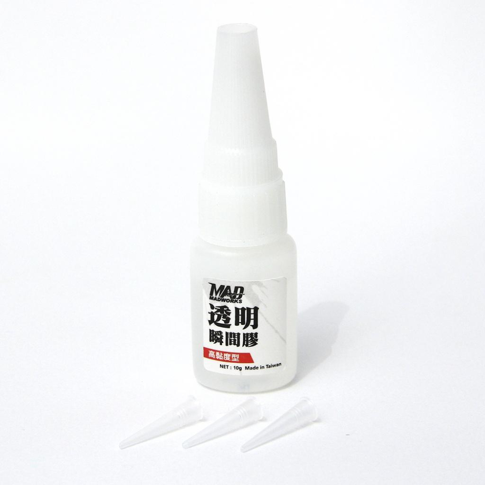【鋼普拉】現貨 MADWORKS 透明瞬間膠 極黑瞬間膠 MAD 瞬間膠 模型 填補 快乾 CG-001 液態補土-細節圖3