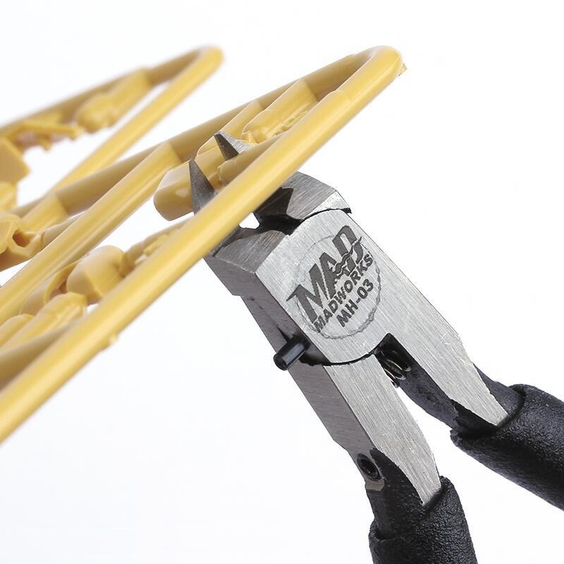【鋼普拉】現貨 MADWORKS MH-03 斜口鉗 模型剪 單刃 薄刃 單刃斜口鉗 模型工具 高碳鋼 MH03 美工-細節圖3