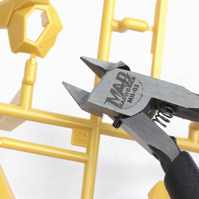 【鋼普拉】現貨 MADWORKS MH-03 斜口鉗 模型剪 單刃 薄刃 單刃斜口鉗 模型工具 高碳鋼 MH03 美工-細節圖4