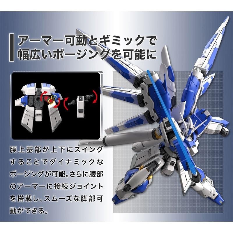 【鋼普拉】現貨 BANDAI 鋼彈UC 逆襲的夏亞 RG 1/144 #36 Hi-Nu GUNDAM 海牛+火箭巨砲-細節圖5