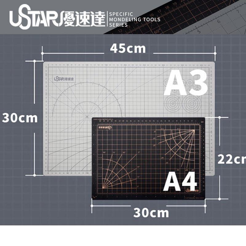 【鋼普拉】現貨 USTAR 優速達 雙色 雕刻墊 切割墊 UA90131 UA90132 筆刀雕花 刻線 雕刻刀 軟墊-細節圖2