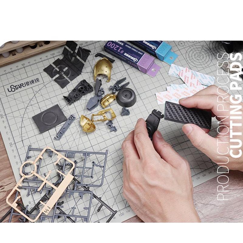 【鋼普拉】現貨 USTAR 優速達 雙色 雕刻墊 切割墊 UA90131 UA90132 筆刀雕花 刻線 雕刻刀 軟墊-細節圖4