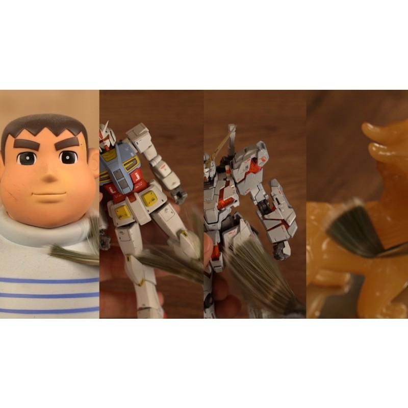 【鋼普拉】現貨 GIC TC-19 除靜電防塵刷 模型 公仔專用 除毛絮 金屬筆桿 靜電刷 防塵刷 毛刷 刷子 無痕-細節圖8