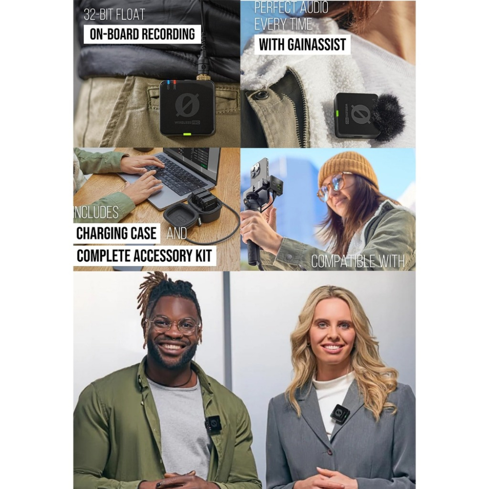 【eYe攝影】現貨 含稅+保貼 RODE Wireless GO 3 PRO 無線麥克風 領夾 一對二 直播 收音 平輸-細節圖9