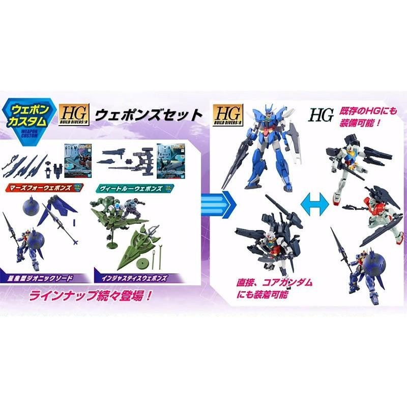 【鋼普拉】現貨 BANDAI 鋼彈創鬥者 HGBD:R 1/144 #003 火星4式鋼彈 武器組 武器套件 武器包-細節圖3