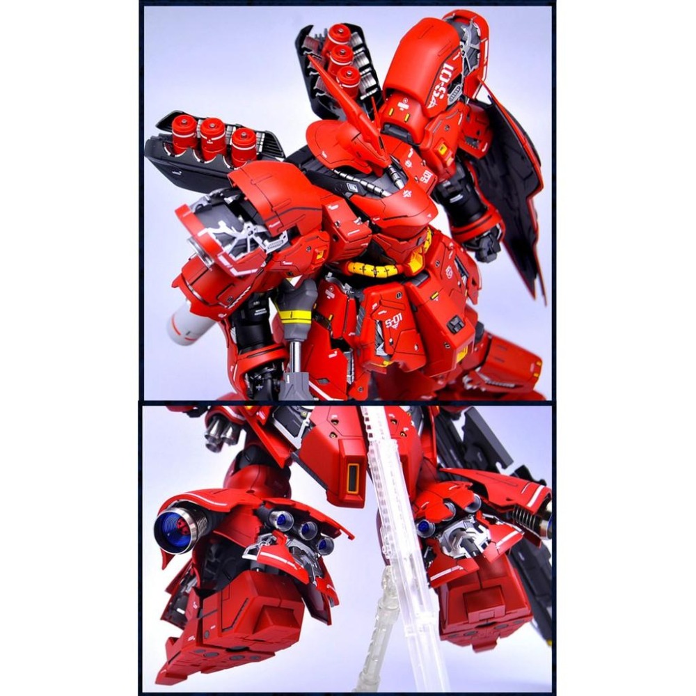 【鋼普拉】BANDAI 鋼彈UC MG 1/100 MSN-04 SAZABI Ver. Ka 沙薩比 紅色慧星 夏亞-細節圖8