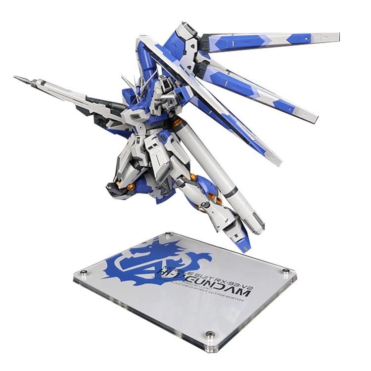 【鋼普拉】現貨 星創坊 HG RG 1/144 地台 鋼彈UC 逆襲的夏亞 Hi-Nu 海牛 展示台 支架 武器架-細節圖2