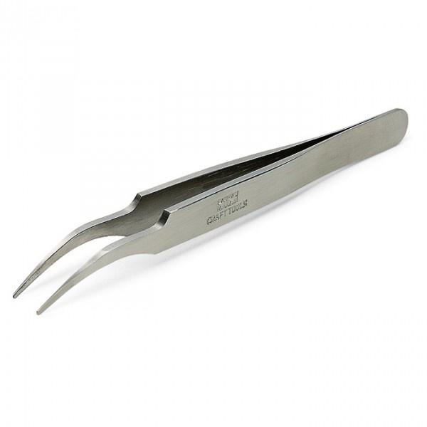 【鋼普拉】現貨 日本製造 田宮 TAMIYA #74108 精密鑷子 夾子 精密彎夾 模型夾 水貼夾 鶴嘴夾圓頭-細節圖2