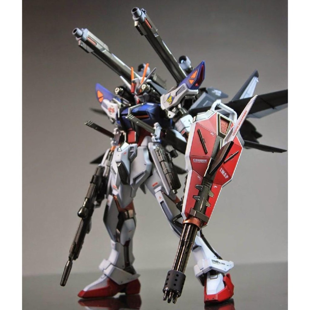 【鋼普拉】現貨 BANDAI 鋼彈 MG 1/100 STRIKE GUNDAM+I.W.S.P 攻擊鋼彈 + IWSP-細節圖4