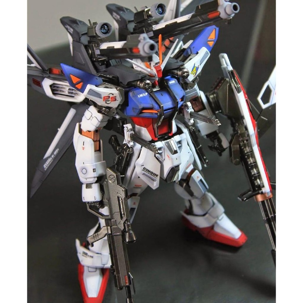 【鋼普拉】現貨 BANDAI 鋼彈 MG 1/100 STRIKE GUNDAM+I.W.S.P 攻擊鋼彈 + IWSP-細節圖8