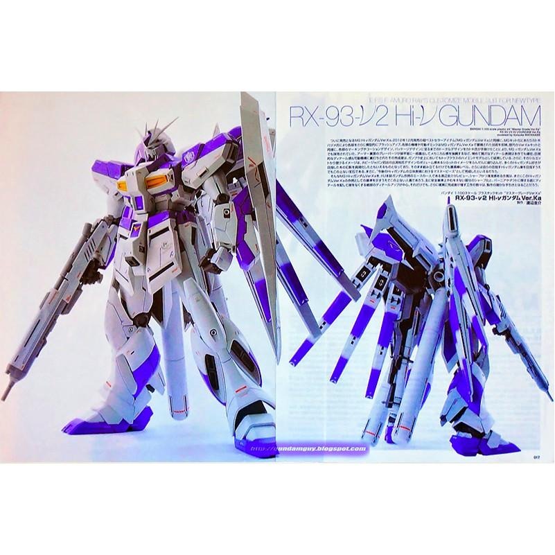 【鋼普拉】BANDAI 鋼彈 MG 1/100 RX-93 Hi-Nu GUNDAM Ver. Ka Hi-V 海牛鋼彈-細節圖6