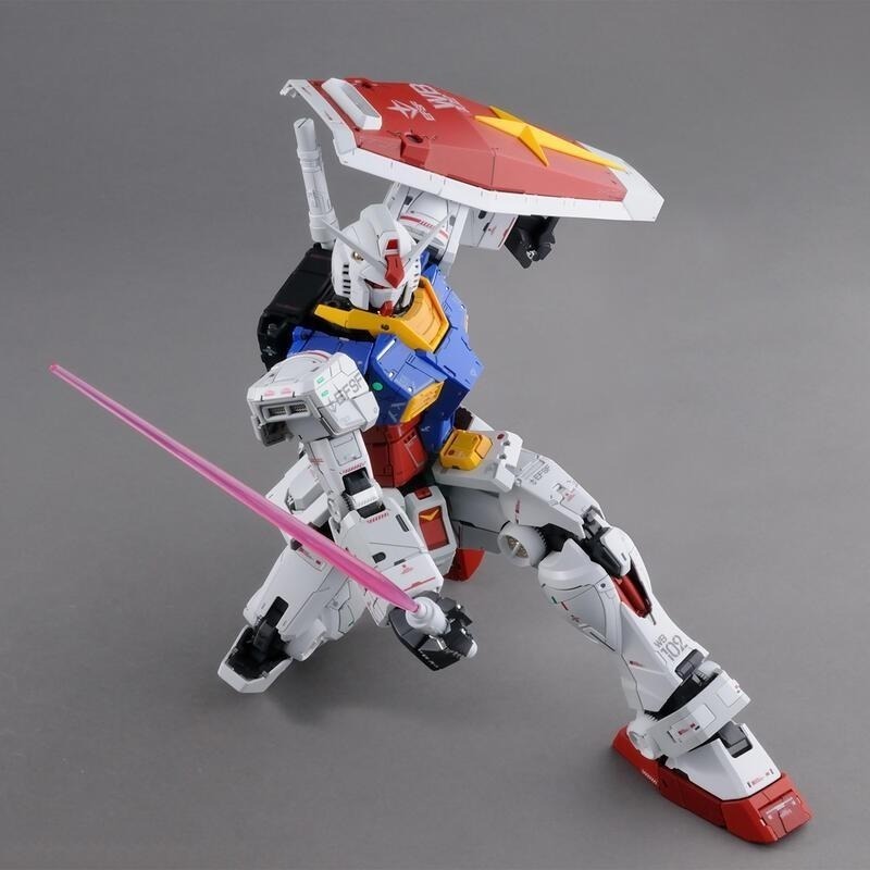 【鋼普拉】現貨 BANDAI PG UNLEASHED 1/60 RX-78-2 GUNDAM 初鋼 金屬套件 LED燈-細節圖5