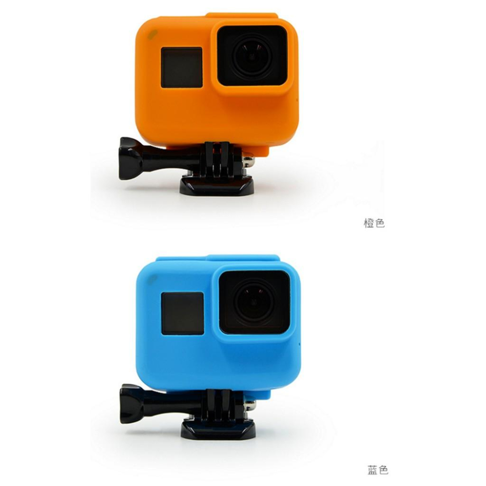 【eYe攝影】現貨 GOPRO HERO 6 5 配件 果凍套 矽膠套 保護套 鏡頭蓋 保護殼 防水殼 黑/藍/橘/紅-細節圖7