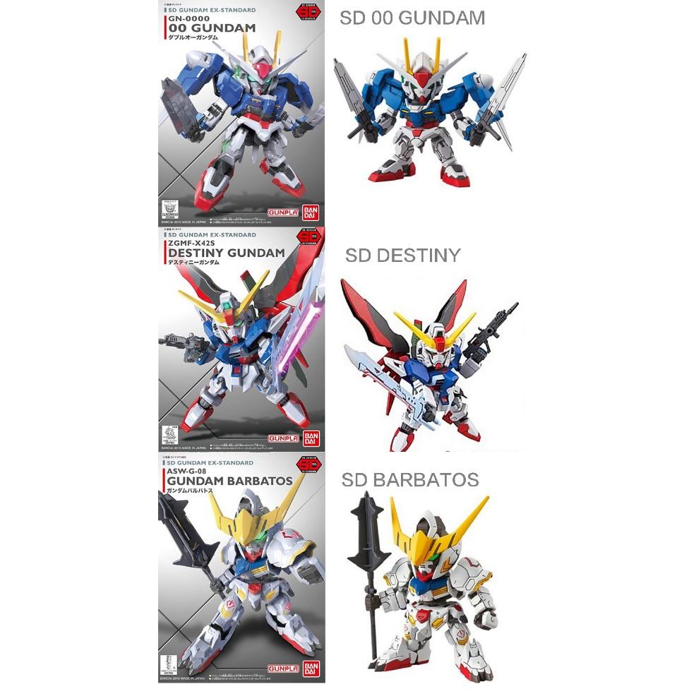 BANDAI SD鋼彈 初鋼 翔翼鋼彈 天使鋼彈 攻擊自由鋼彈 能天使 獨角獸鋼彈 紅異端鋼彈 00 命運鋼彈 獵魔鋼彈-細節圖4