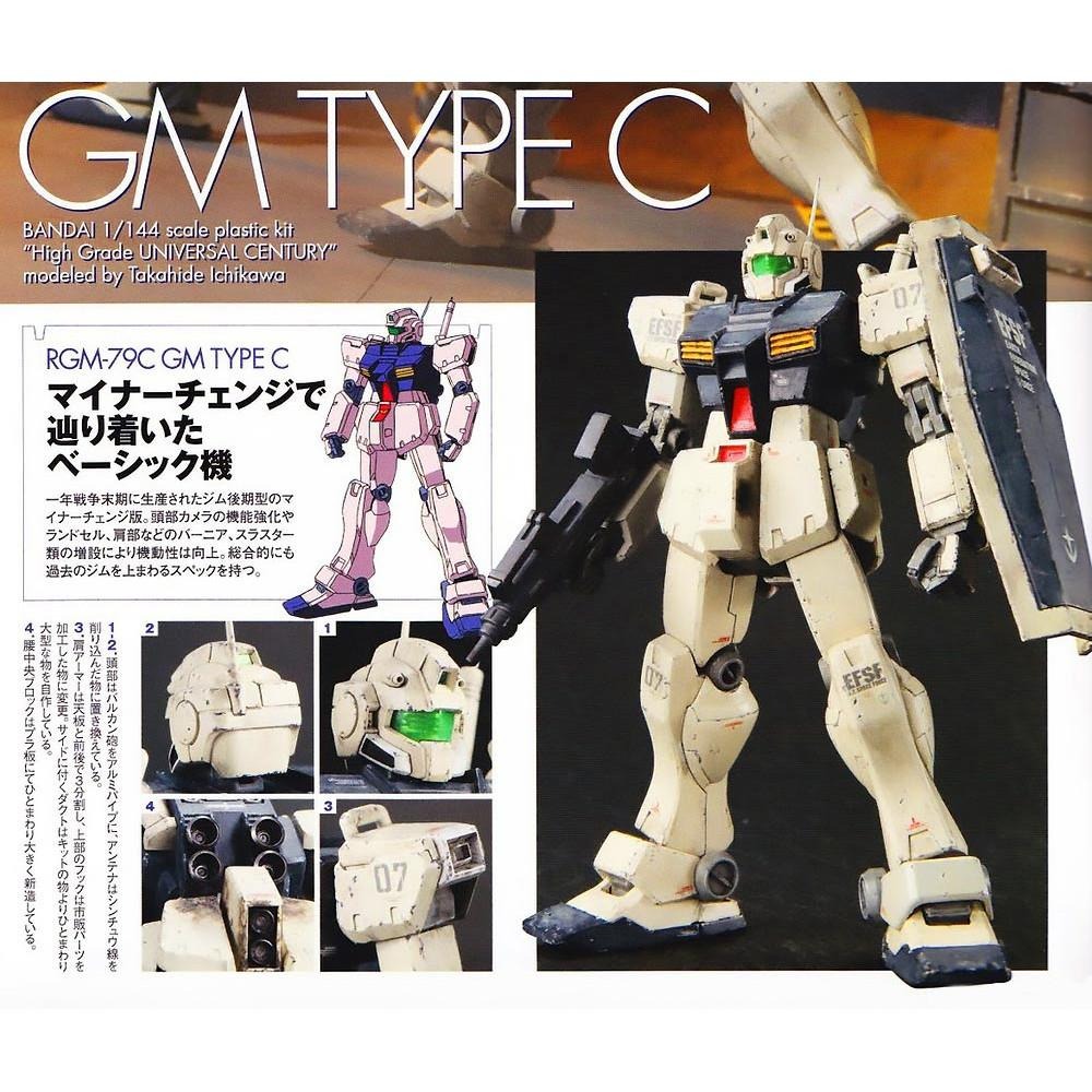 【鋼普拉】現貨 BANDIA 鋼彈0083 HGUC 1/144 #113 RGM-79C GM TYPE C 吉姆改-細節圖5