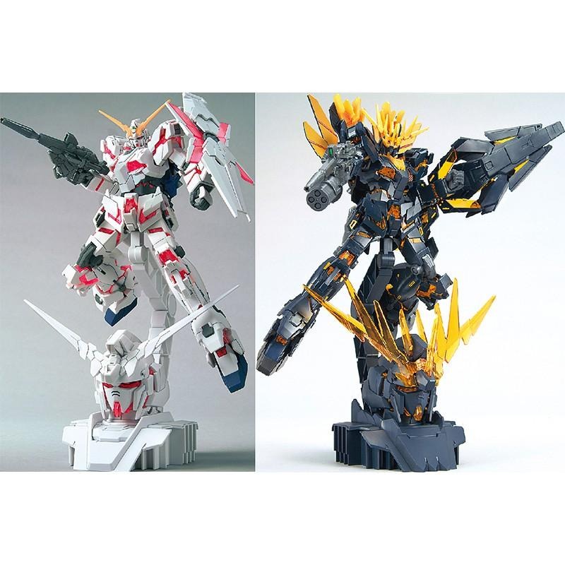 【鋼普拉】2組 日本鋼彈基地限定 BANDAI HG RG 1/48 獨角獸鋼彈 報喪女妖 鳳凰 頭像支架 4色感應框架-細節圖9