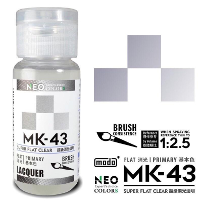 【鋼普拉】現貨 modo 摩多製漆 NEO MK43 超級消光透明 模型 噴漆 保護漆 消光透明漆 模型漆 軍武 鋼彈