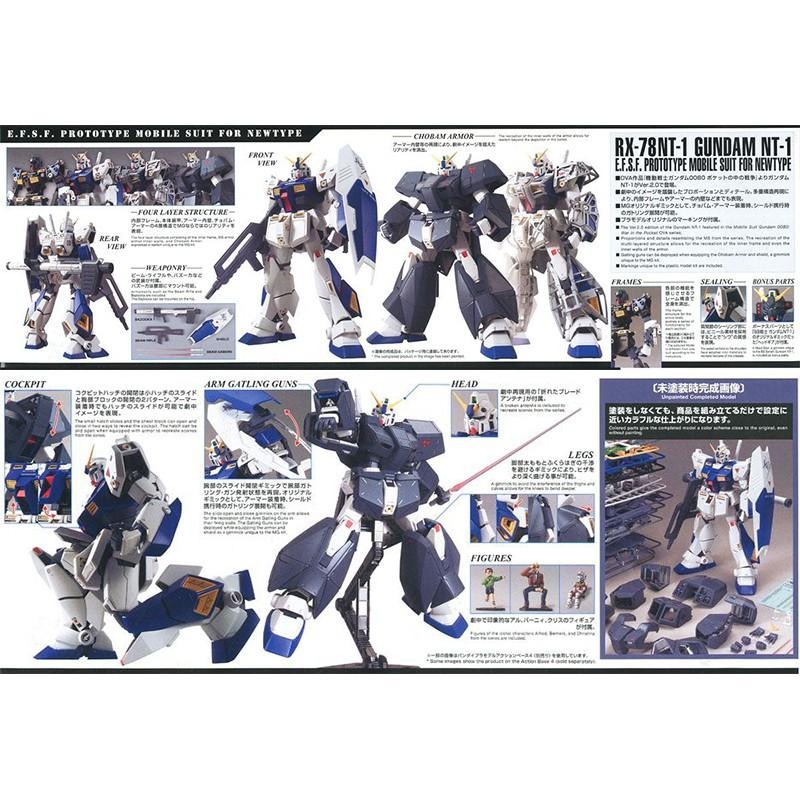【鋼普拉】現貨 BANDAI MG 1/100 RX-78NT-1 GUNDAM NT-1 Ver.2.0 鋼彈NT-1-細節圖4