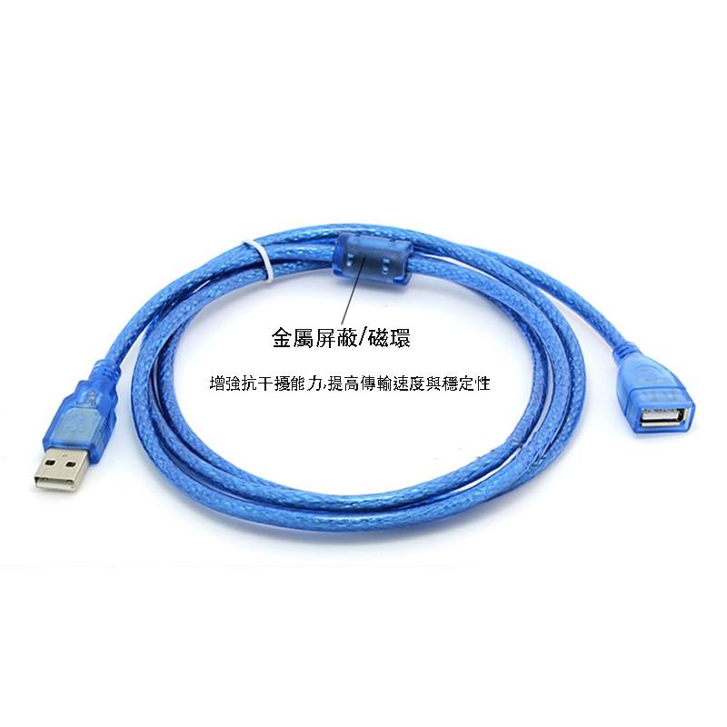 【eYe攝影】現貨 USB 2.0 公轉母 延長線 相機傳輸線 連接線 純銅蕊線+磁環-細節圖3