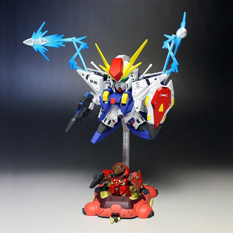 【鋼普拉】現貨 含支架 BANDAI SD鋼彈 BB戰士 #386 RX-105 XI GUNDAM Ξ鋼彈 XI鋼彈-細節圖9