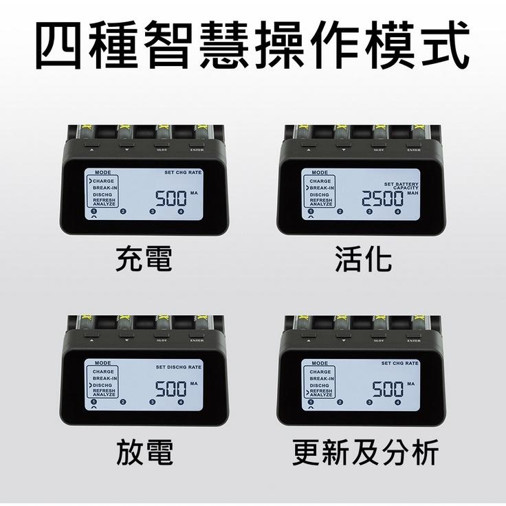 【eYe攝影】現貨 公司貨 MAHA MH-C9000 PRO 智慧型充電器 四個獨立插槽 快速充電 分析電池 活化-細節圖3