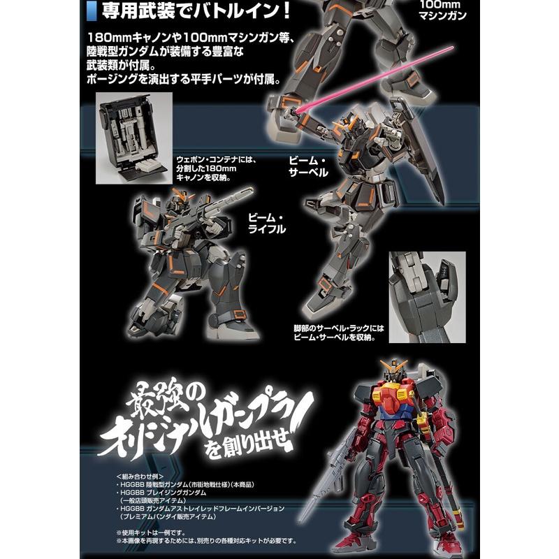 【鋼普拉】現貨 BANDAI 鋼彈創壞者 對戰風雲錄 HG 1/144 #07 陸戰型鋼彈 城鎮戰規格 市街地戰仕様-細節圖4