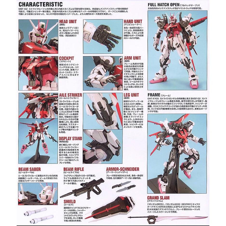 【鋼普拉】BANDAI 鋼彈SEED PG 1/60 MBF-02 STRIKE ROUGE 嫣紅攻擊鋼彈 + 空中霸者-細節圖3