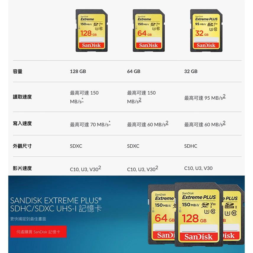 【eYe攝影】增你強公司貨 Sandisk Extreme SD 64G U3 SDXC 150M 4K 記憶卡 終保-細節圖3