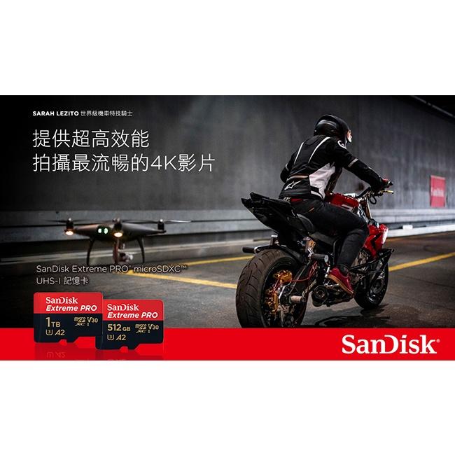 【eYe攝影】現貨含轉卡 公司貨 SanDisk Extreme PRO 128G 256G 512G 1T 高速記憶卡-細節圖3