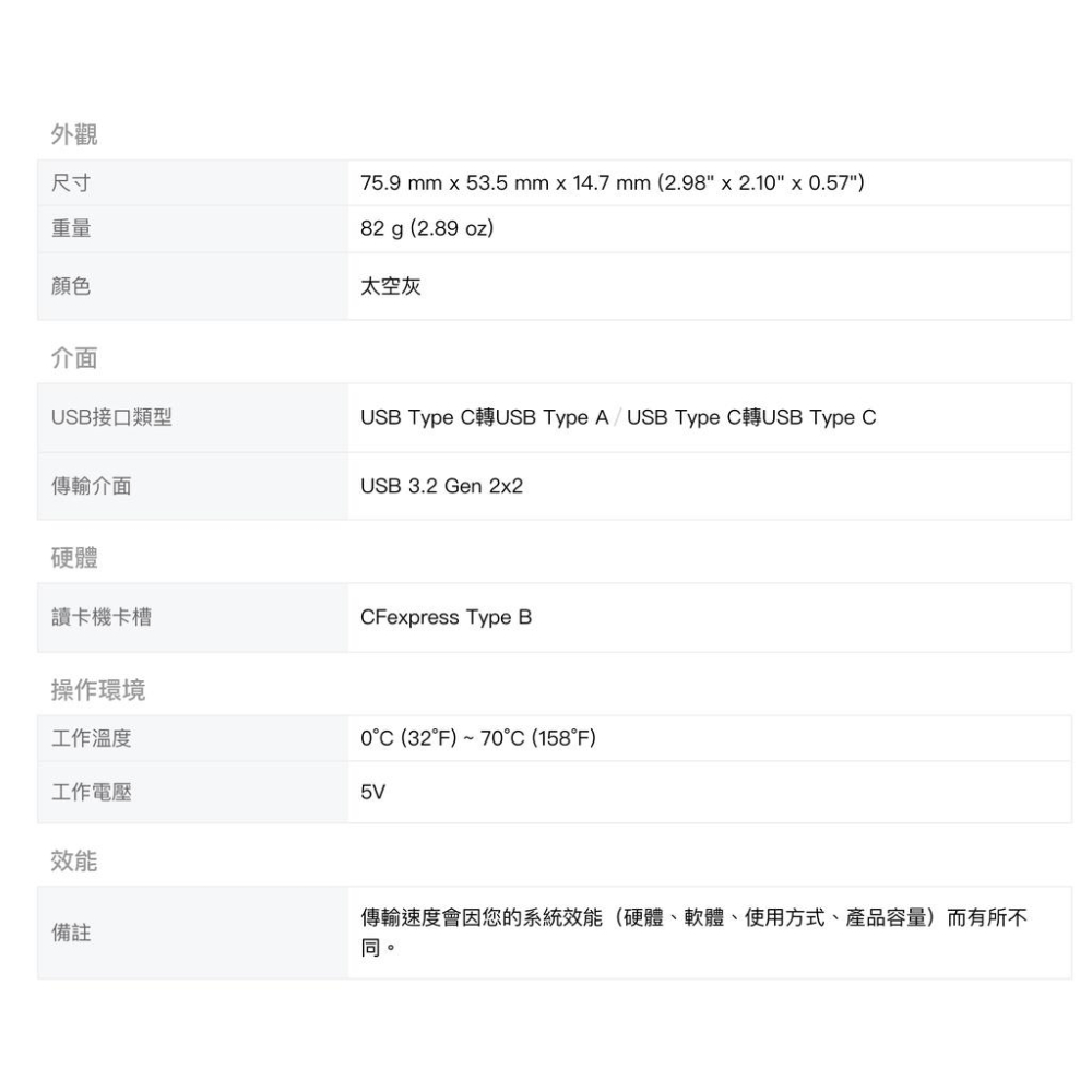 【eYe攝影】全新公司貨 CFexpress Type B RDE2 讀卡機 高速讀卡機 USB 3.2 20Gbps-細節圖4