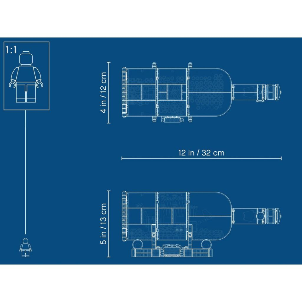 【LETGO】現貨 限量 正版 LEGO 樂高 IDEAS 92177 瓶中船 Ship In A Bottle-細節圖9