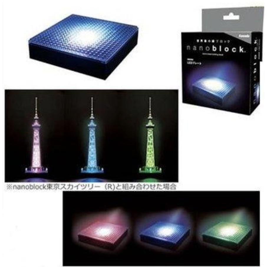 【LETGO】現貨 正版公司貨 Nanoblock 日本河田積木 NB-026 發光底座 三色 LED 可變色 USB-細節圖2
