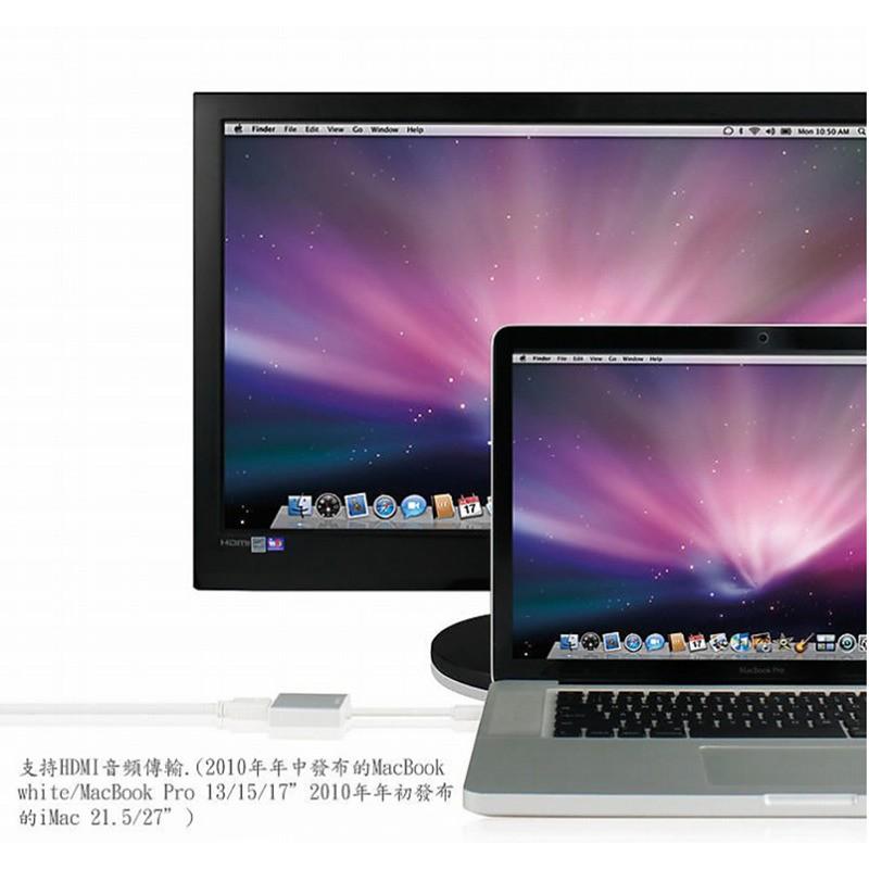 【eYe攝影】APPLE MAC Thunderbolt mini DisplayPort 轉 hdmi 公對公 傳輸線-細節圖2