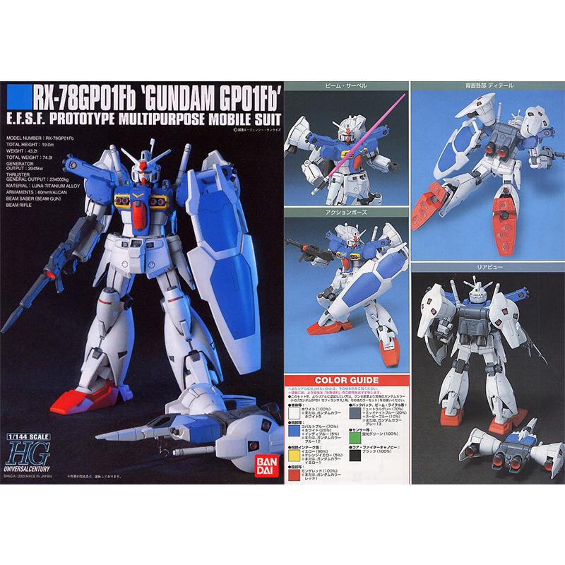 【鋼普拉】BANDAI 鋼彈UC HGUC 1/144 #018 RX-78 GUNDAM GP01Fb 鋼彈試作一號機-細節圖2