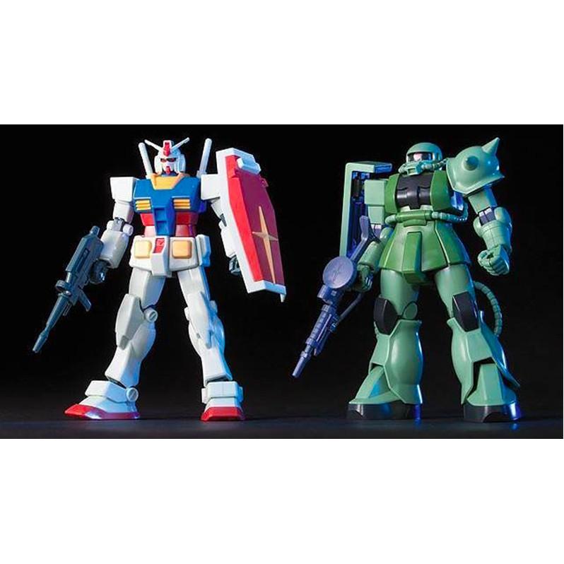 【鋼普拉】BANDAI HGUC 1/144 RX-78-2 GUNDAM 初鋼 + ZAKU II 量產型薩克 II-細節圖2