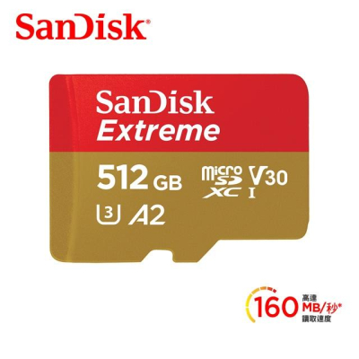 【eYe攝影】公司貨 SanDisk Extreme Micro SDXC A2 256G 512G 1T 高速記憶卡