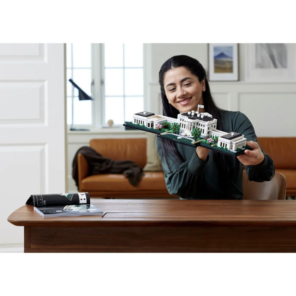 【LETGO】現貨 樂高正版 LEGO 21054 經典建築系列 美國 白宮 The White House 首府 大選-細節圖5