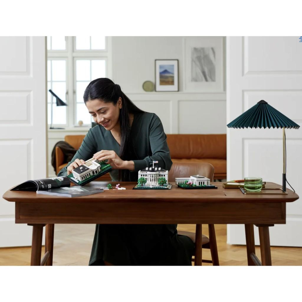 【LETGO】現貨 樂高正版 LEGO 21054 經典建築系列 美國 白宮 The White House 首府 大選-細節圖6