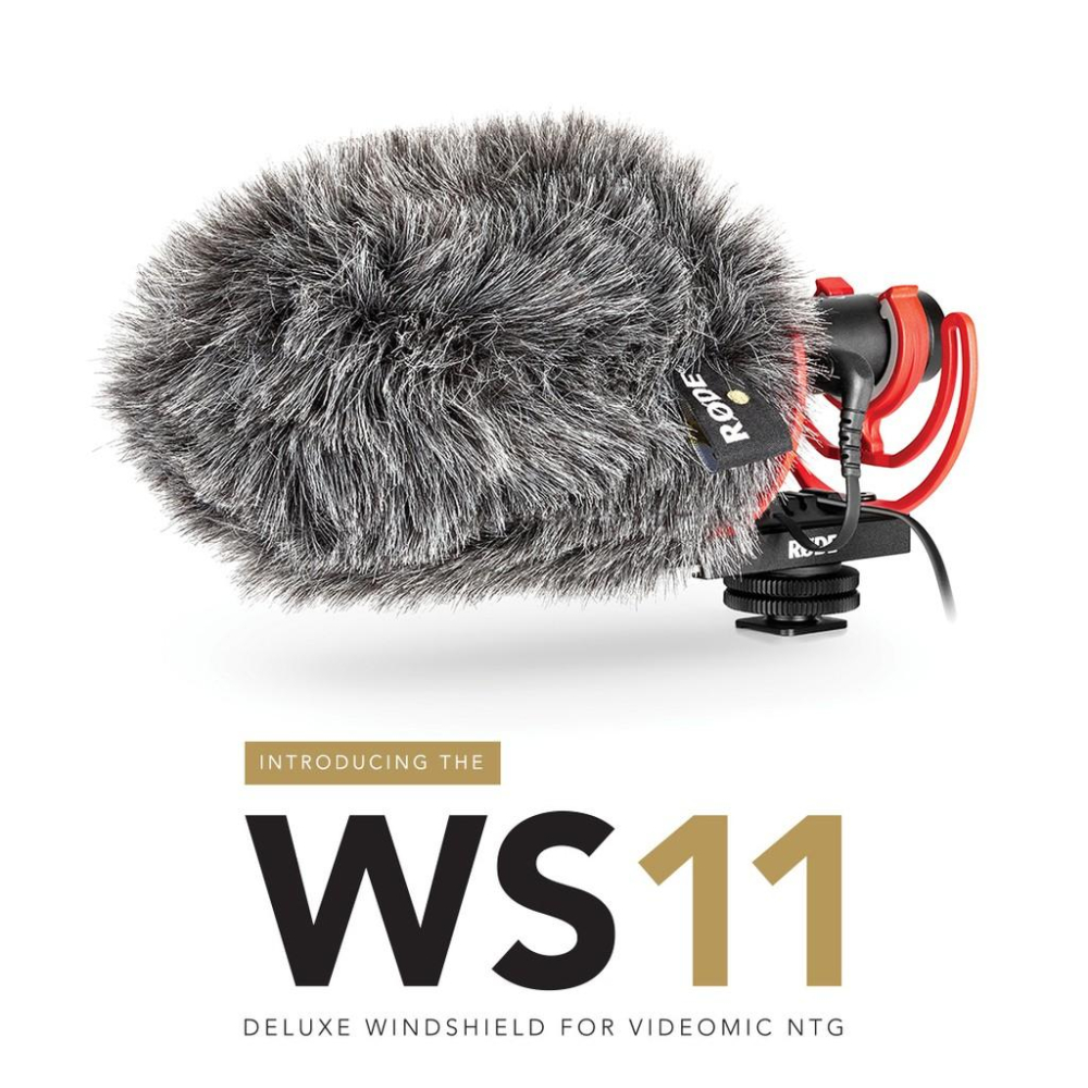 【eYe攝影】現貨 原廠毛套 RODE WS11 麥克風毛套 VideoMic NTG 專用 降噪 收音 兔毛 槍型-細節圖2