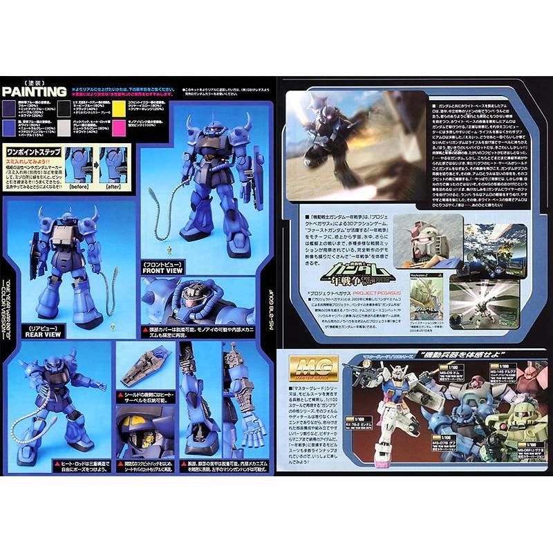 【鋼普拉】BANDAI 鋼彈 O.Y.W 一年戰爭 0079 MG 1/100 MS-07B GOUF 古夫 電玩配色版-細節圖4