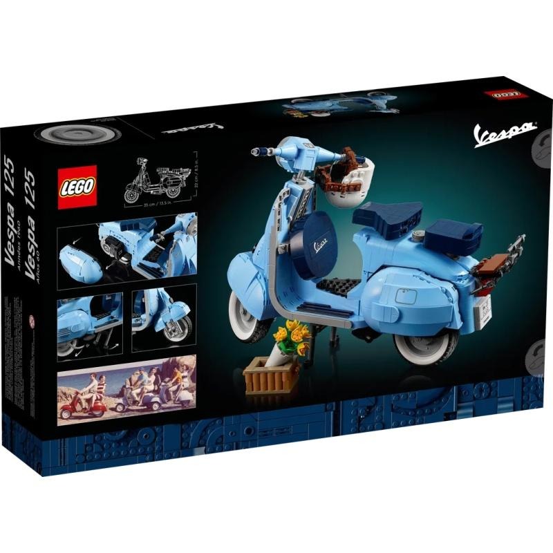 【鋼普拉】現貨 LEGO 樂高 創意系列 CREATOT 10298 偉士牌 Vespa 125 義式經典 機車 摩托車-細節圖2