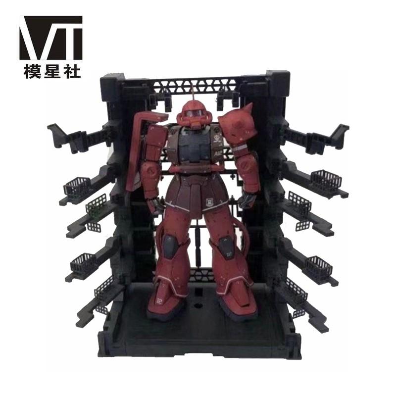 【鋼普拉】現貨 模星社 VT-131-3 模型格納庫 鋼彈 MG RG HG 基地 獸欄 工廠 場景 維修工廠 整備架-細節圖3