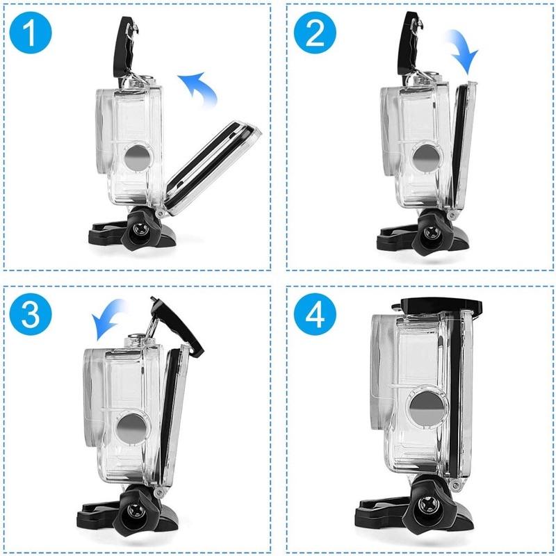 【eYe攝影】現貨 副廠配件 Gopro Hero 8 防水殼 60M 防水盒 潛水盒 保護殼 浮潛 水下拍攝-細節圖7