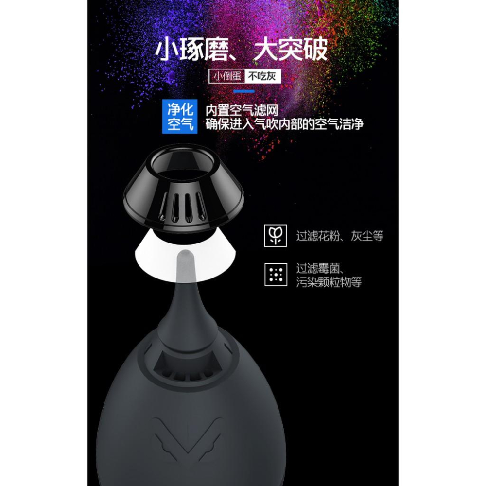 【eYe攝影】現貨 VSGO V-B01E 不倒翁吹球 強力吹球 單向風道設計 內建空氣濾網 鏡頭清潔 氣吹-細節圖6