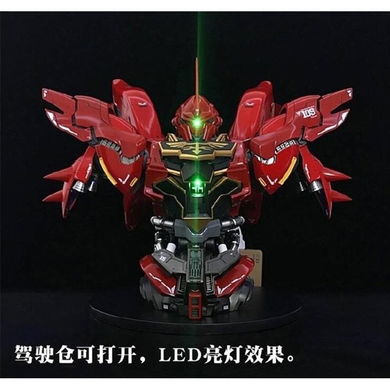 【鋼普拉】現貨 初回特典 億輝 1/35 SINANJU 新安州 胸像 頭像 附LED燈 水貼 金屬噴口 專屬徽章地台-細節圖4