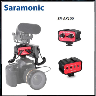 【eYe攝影】Saramonic SR-AX100 音頻轉接器 DSLR XLR 3.5 多軌 收音 單眼 錄音 混音器