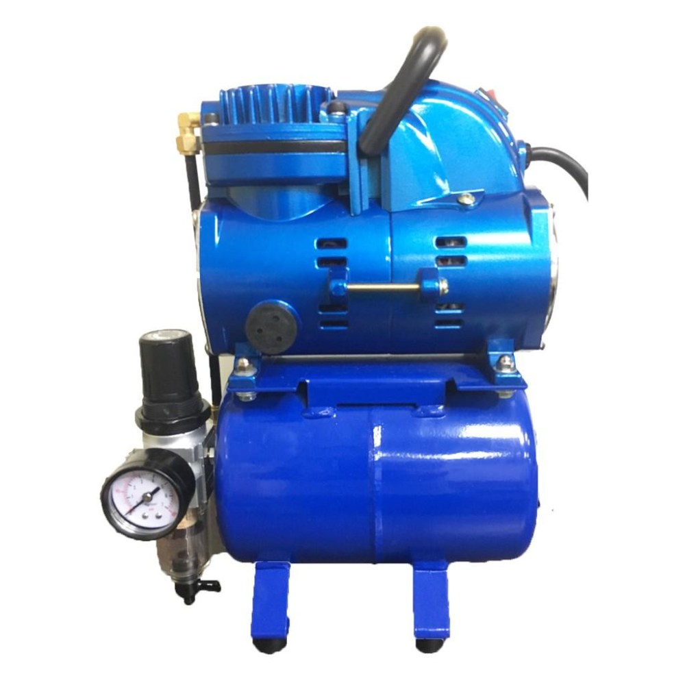 【鋼普拉】台灣製造 T-1000A 鋼彈 模型 噴漆 噴槍 1/6HP 無油靜音空壓機 含儲氣桶+調壓濾水裝置+風管-細節圖2