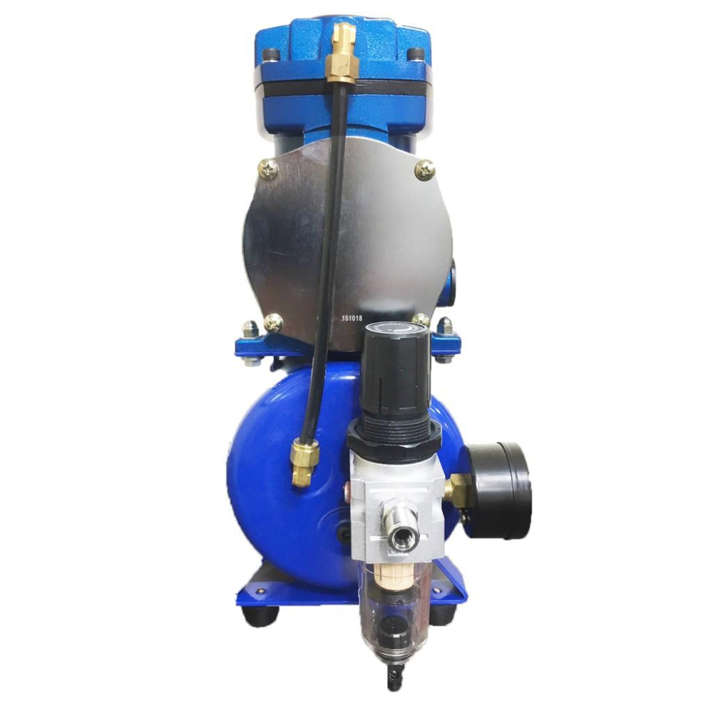 【鋼普拉】台灣製造 T-1000A 鋼彈 模型 噴漆 噴槍 1/6HP 無油靜音空壓機 含儲氣桶+調壓濾水裝置+風管-細節圖3