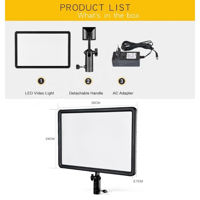 【eYe攝影】全新 GODOX 神牛 LEDP260C 超薄型可調色溫 LED補光燈 平板燈 持續燈 婚禮錄影 新秘補光-細節圖6